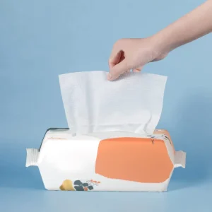 Cotton Face Towel 200GSM Soft Lint free Facial Cotton Tissue 60Pcs Disposable Dry Towel for Sensitive Skin With Dust Proof Bag