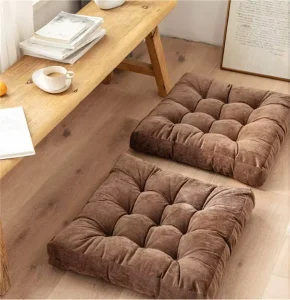 Cotton Filling Quilted Meditation Pillow Ultra soft Square Eco Friendly Removable Washable 22x22inch Outdoor Sitting Butt