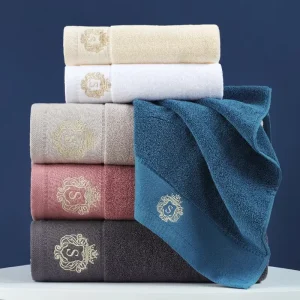 Cotton Hand Face Towel Set Washcloth White Hotel Bath Towel