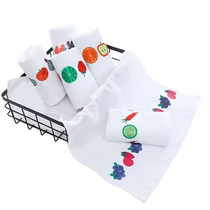 Cotton Kitchen Towels Solid Color Woven Eco friendly Quick Dry Ultra Absorbent for Home and Kitchen