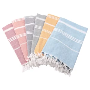 Cotton Microfiber Beach Towels Natural Organic Customized Sand Free Quick Dry Woven Adults Turkish Beach Style