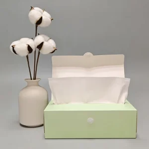 Cotton Nonwoven Soft Facial Washcloth 1 Ply 20x20cm Biodegradable Disposable Skin-Friendly Towel for Daily Personal Use