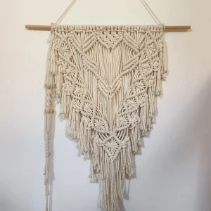 Cotton Rope Woven Tapestry Boho Fringe Wall Hanging Handmade Knotted Fringe Tapestry Ins Inspired Tapestry