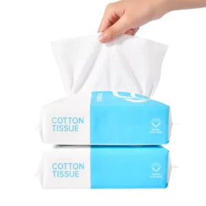 Cotton Tissues for Baby Delicate Skin Clean Adult Facial Cleansing Makeup Remover Soft Dry Wipes