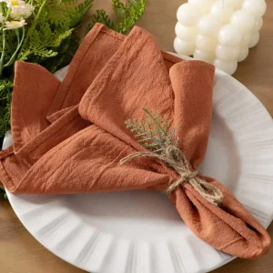 Cotton Washable Cloth Napkins Table Runner Sets for Everyday Dining Dinner Parties Weddings