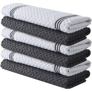 Cotton Woven Compressed Striped Pineapple Kitchen Towels Multi Colored Super Soft Absorbent Non Shedding Bulk Dish