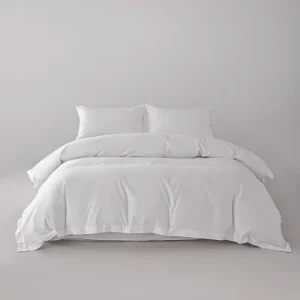 Cotton Woven Modern Hotel Sheet Set 40 Count Fabric Customizable Size for US UK AU