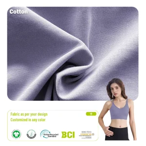Cotton Woven Vintage Single Jersey Soft Customizable Fabric for Garments/Apparel GOTS Certified OEKO TEX