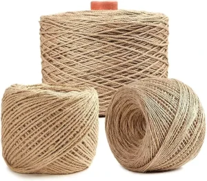 Cousin DIY Polished Thick Hemp Cord Twine Natural Brown