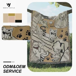 Cozy Atmosphere Jacquard Tapestry Cotton Poly Wall Hanging Art