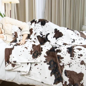 Cozy Plush Print Blankets for Beds Manufacturers Fleece Throw or Other Size Blanket for Winter