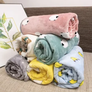 Cozy Prints for Your Pet Small Blankets Soft Flannel Polyester for Ultimate Comfort Customizable Cuddly