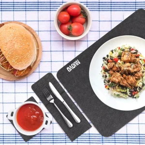 Craft Placemats Set of 6 12 X 17 Inch Oil-Proof Wipeable PU Place Mats Table Mats for Kitchen Dining Outdoor
