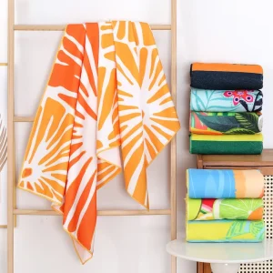 Craftsmanship Pattern Colorful Oversized Sand Free Microfiber Beach Towels Camping Swimming Pool Towel Four Seasons