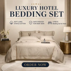 Cream White 50S Long Staple Cotton 4 Piece Bedding Set Yarn Dyed Jacquard Satin Duvet Cover Fitted Sheet Soft Skin Friendly