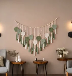 Creative Bohemian Leaf Tapestry Home Decor Handmade Hanging Macrame Wall Hanging