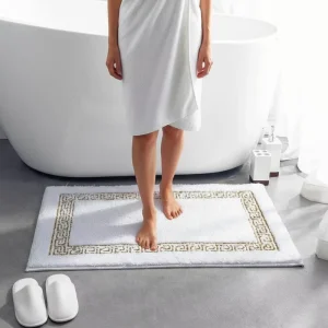 Creative Design Non-slip Microfiber Bathroom Floor Mats Hotel Non slip Bath Tub Mat Towel for Toilets and Bathrooms Floor Towels