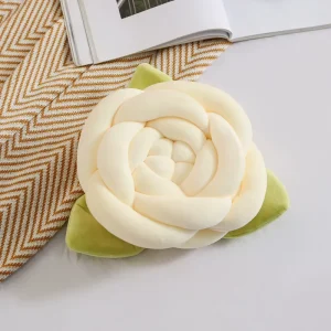 Creative Woven Rose Flower Throw Pillow Home Decoration Pillows for Valentine’s Day Gifts