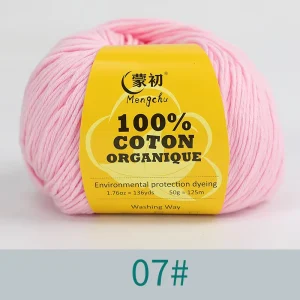 Crochet Yarn 100% Cotton Fabric Yarn Dyed Plaid Fabric for Clothes