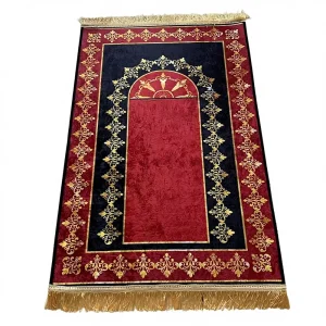 Cross Border Diamond Fleece Silk and Wool Thickened Printed Worship Rug for Living Room Prayer Mat with Washing Care