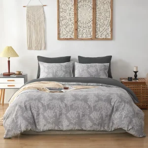Cross Border Exclusive Foreign Trade Home Textiles Three Piece Customizable Synthetic Fiber Double Layer Gauze Bedding Set