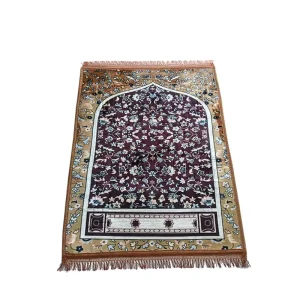 Cross Border Square Crystal Velvet Printed Chinese Classical Style Prayer Mat Foldable Washable Living Room Coffee Table Rug