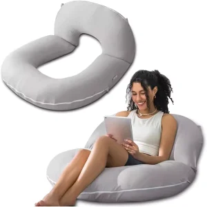 Cross border Bedside Backrest Lumbar Neck Support Bed Cushion U shaped Maternity Pillow Removable Cover Poly cotton Polyester