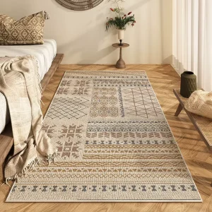 Cross border Bohemian Crystal Velvet Durable Non Slip Runner for Living Room Easy to care for Floor Mat for Bedroom