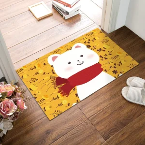 Cross border Cartoon Animal Door Mat Household Bedroom Children’s Carpet Bathroom Entrance Water absorbing Non-slip Machine