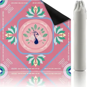 Cross border Luxury American Mahjong Mat Rubber Non slip Noise Reduction Game Tablecloth Easy Care Stain Resistant