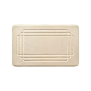 Cross border New Coral Fleece Jacquard Square Modern Minimalist Non Slip Water Absorbent Doormat Bath Mat for Entryways