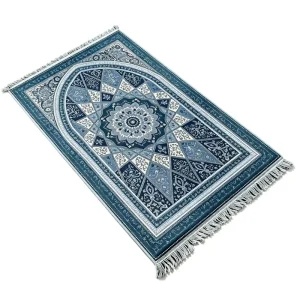 Cross border Printed Prayer Rug Living Room Featuring Tassels Thickened Sponge Padding Portable Detachable Non slip Mat Crystal