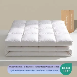Cross border Ready Stock Customizable Duvets Comforters Polyester Fiber Filled Hotels Business Owners Foreign Trade Sets