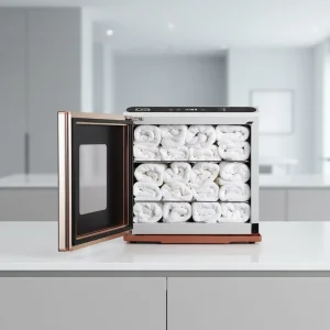 Cross-border Salon Beauty Shop High Temperature Hot Compress Steam Wet Towel Heating Disinfection Cabinet Small Hot Towel