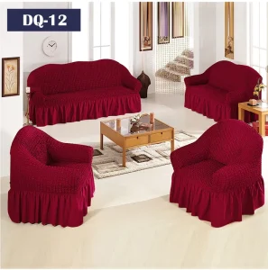 Cross border Single Seat Cushion Sofa Cover All inclusive Sofa Bed Bubble Yarn Stretch Dustproof Plain Solid Color