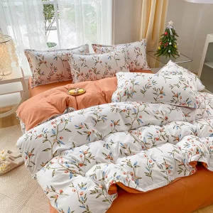 Cross border for Autumn and Winter Bedding From Manufacturer Printed Four piece Bedding Set