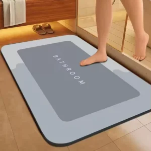 Crystal Velvet Floor Mat Home Bathroom Absorbent and Non slip Foot Mat