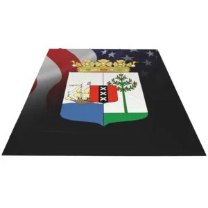 Curacao Decorative Sofa Couch Accessory Flag Symbol Printed Throw Blanket Regional Map Outline Graphic Flannel Warm Blanket