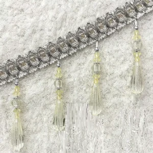 Curtain Lace Acrylic Crystal Bead Lace European High end Curtain Decoration Accessories