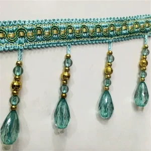 Curtain Lace Beads Decorative Accessories Crystal Large Water Droplet Beads