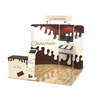 Curved Backdrops Stand Banner Pop up Trade Show Booth 10×10