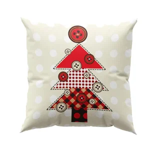 Cushion Cover Pillow Case Christmas Pattern Square Polyester Sofa Cushion Covers Holiday Themed Throw Pillow Covers