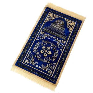 Cushion Padded Islamic Muslim Portable Prayer Mat Pray Rug Prayer Mat Polyester Mini Sejadah