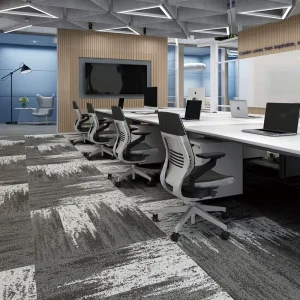 Cushioned Fireproof Modern Eco Friendly Sound Absorbing Modular Carpet Tiles Non Toxic Anti Slip Home Office Floor