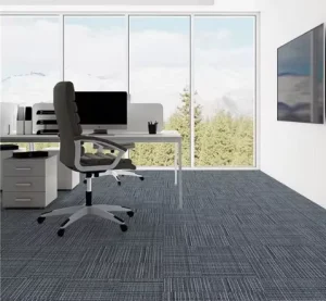 Cushioned Hypoallergenic Floor Squares 50×50 PVC Back Polypropylene Stain Proof Hotel Guest Lobby Modular Carpet