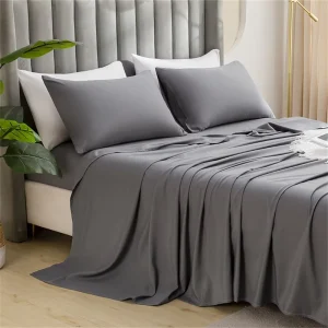 Custom 100% Cotton 3-Piece Set 1 Fitted Sheet and 2 Pillowcases Queen Size Fitted Sheet Bedding Set