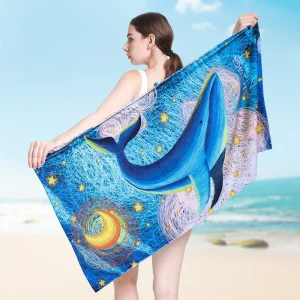 Custom 100% Cotton Digital Printing Beach Towels