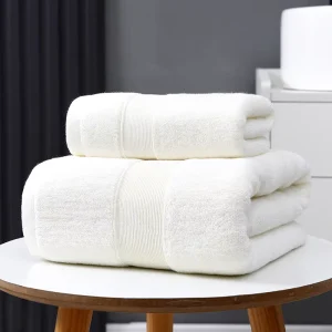Custom 100% Cotton Quick Dry Woven Bath Sheet Towel Set Luxury Hotel Private Label Logo Extra Large Thick