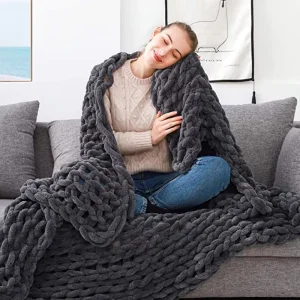 Custom 100% Cotton Thick Knitted Towel Blanket Ultra-Soft Waffle Weave Throw Suitable for Home Hospital and Hotel Use