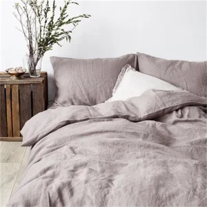 Custom 100% Flax Linen Luxury Comforter Sets Queen King Double Single Home Beddings Including Sheet Pillowcase & Duvet Cover